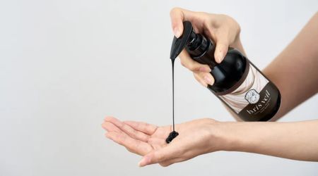 b.ris veilモイストカラーシャンプー使用画像