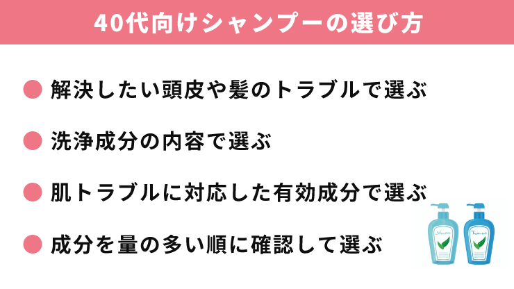 40代シャンプー_選び方