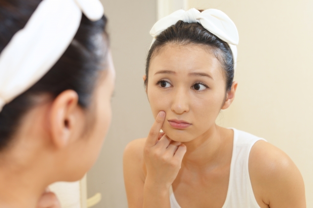 ニキビを気にする人