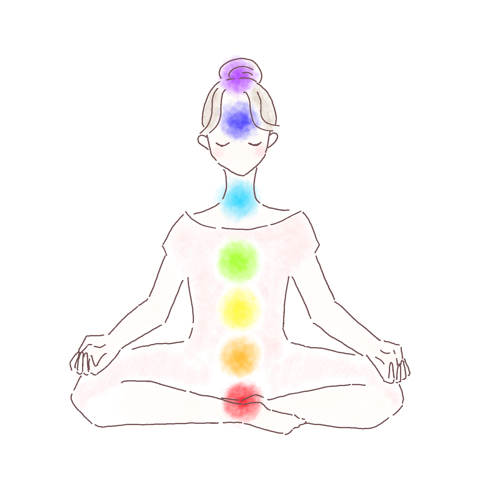 チャクラを開く女性