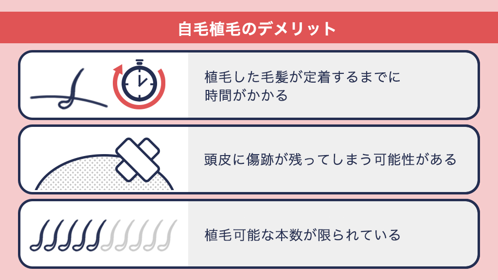 自毛植毛のデメリット