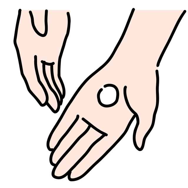 手のイラスト